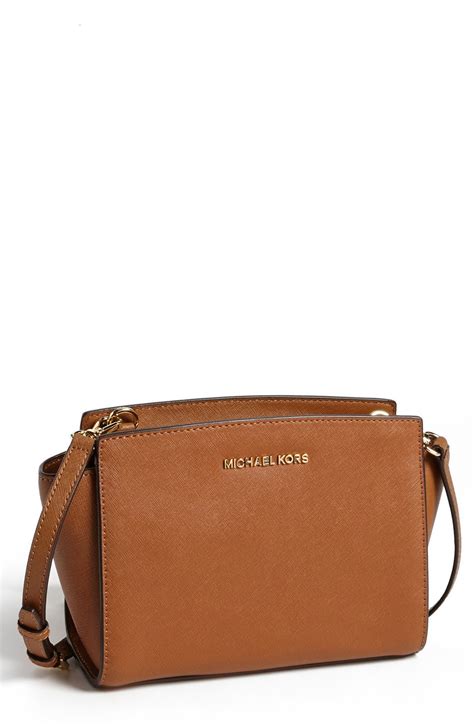 mk selma purse - Selma Medium Saffiano Leather Crossbody Bag.